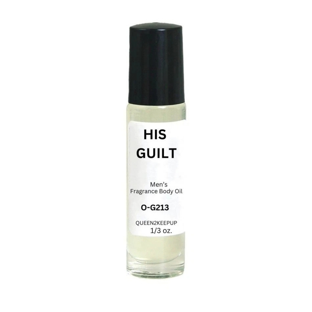 His Guilt (Men) Body Oil 10 ml Fragrance Pure Uncut 1/3 oz Roll-On Scent